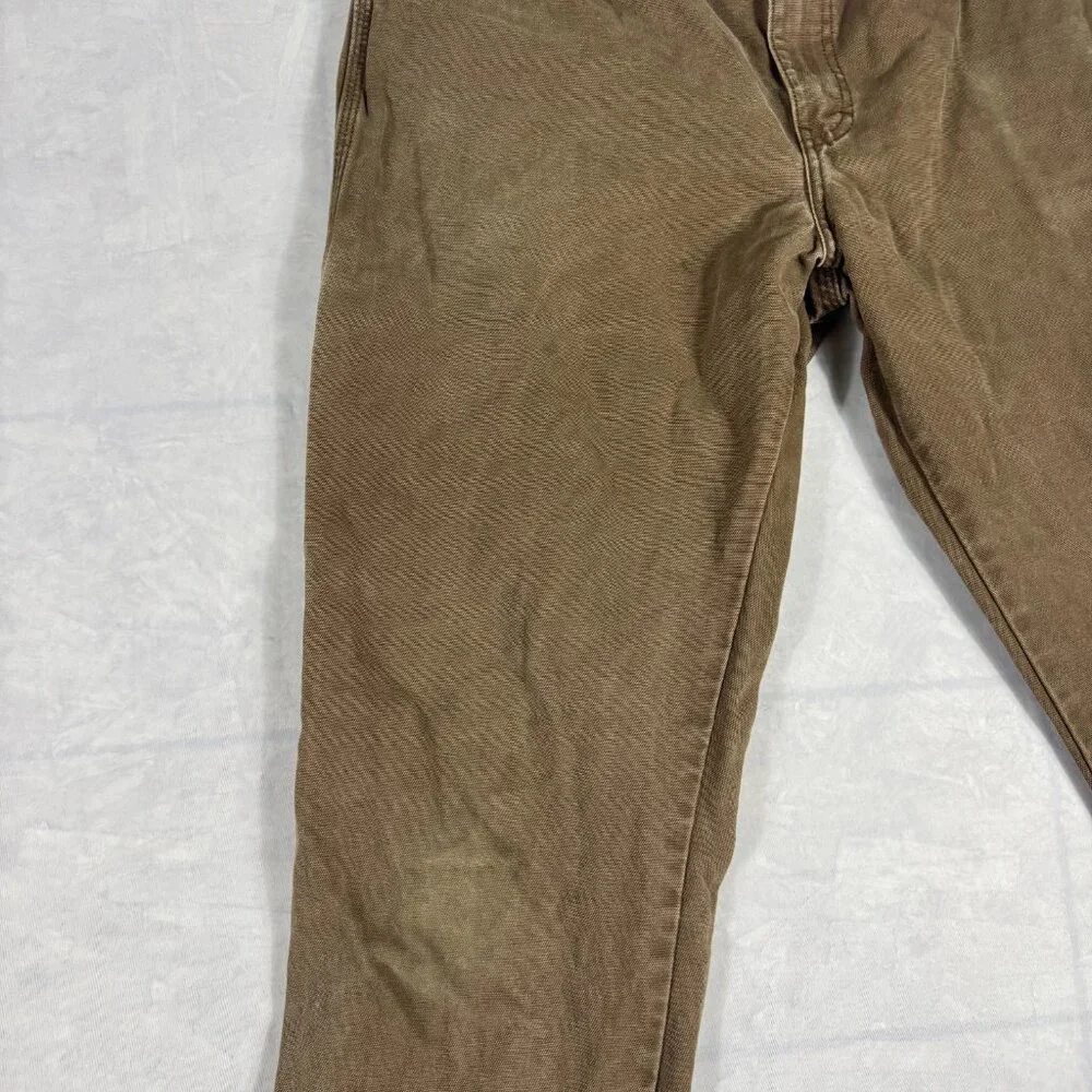 Dickies Men's Carpenter Duck Pants Brown Relaxed Fit Straight Leg Workwear 36x34 - Picture 4 of 12